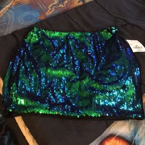 Sequin Mini Skirt